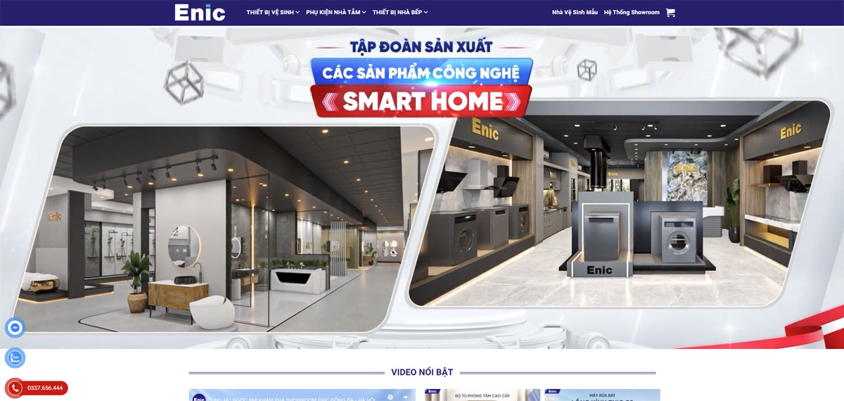 Website thiết bị vệ sinh chuyên nghiệp