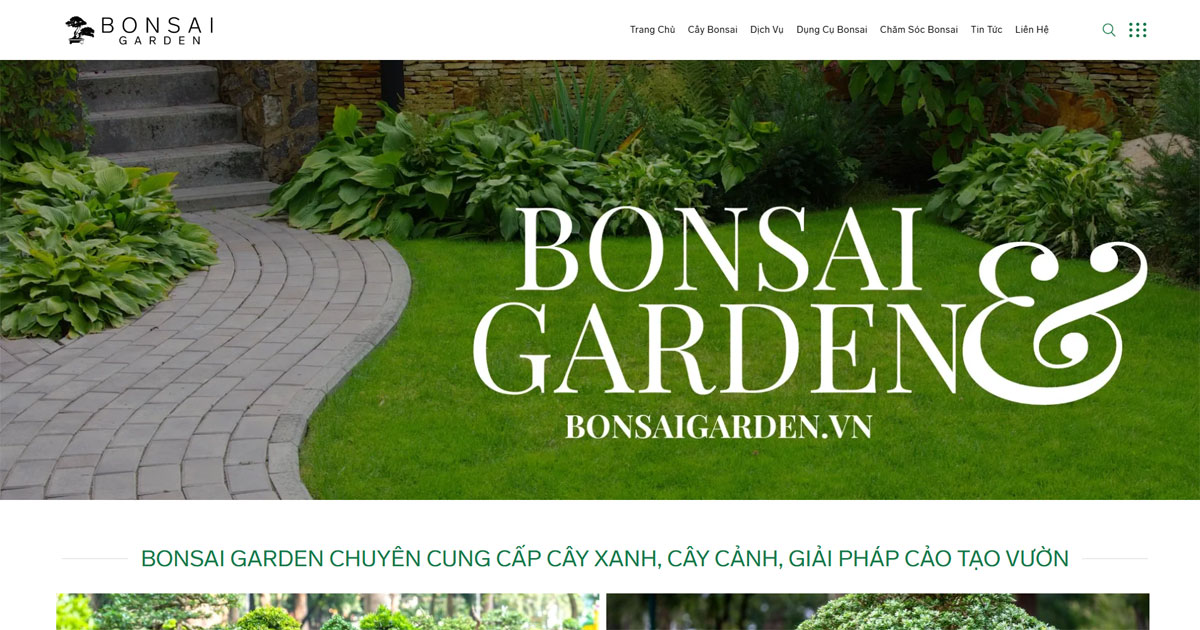 Web bán hàng bonsai cây cảnh