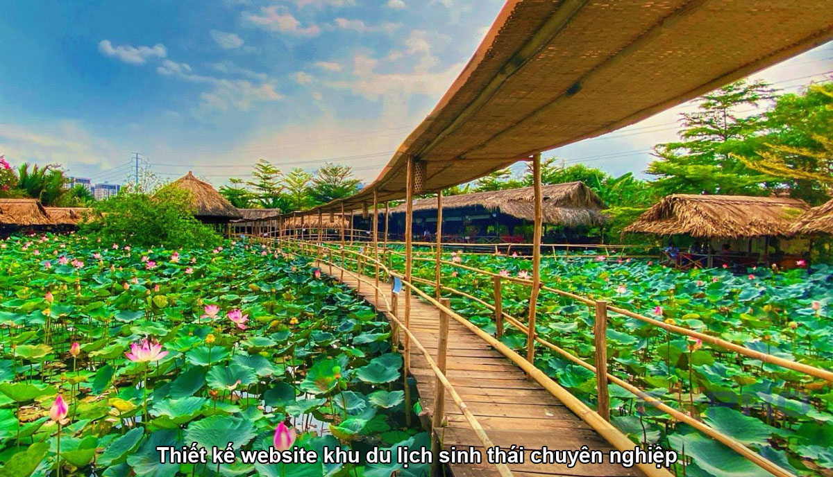 Thiết kế website khu du lịch sinh thái chuyên nghiệp - giao diện thu hút