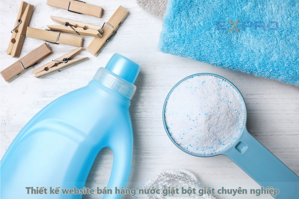 Thiết kế web bán hàng nước giặt bột giặt