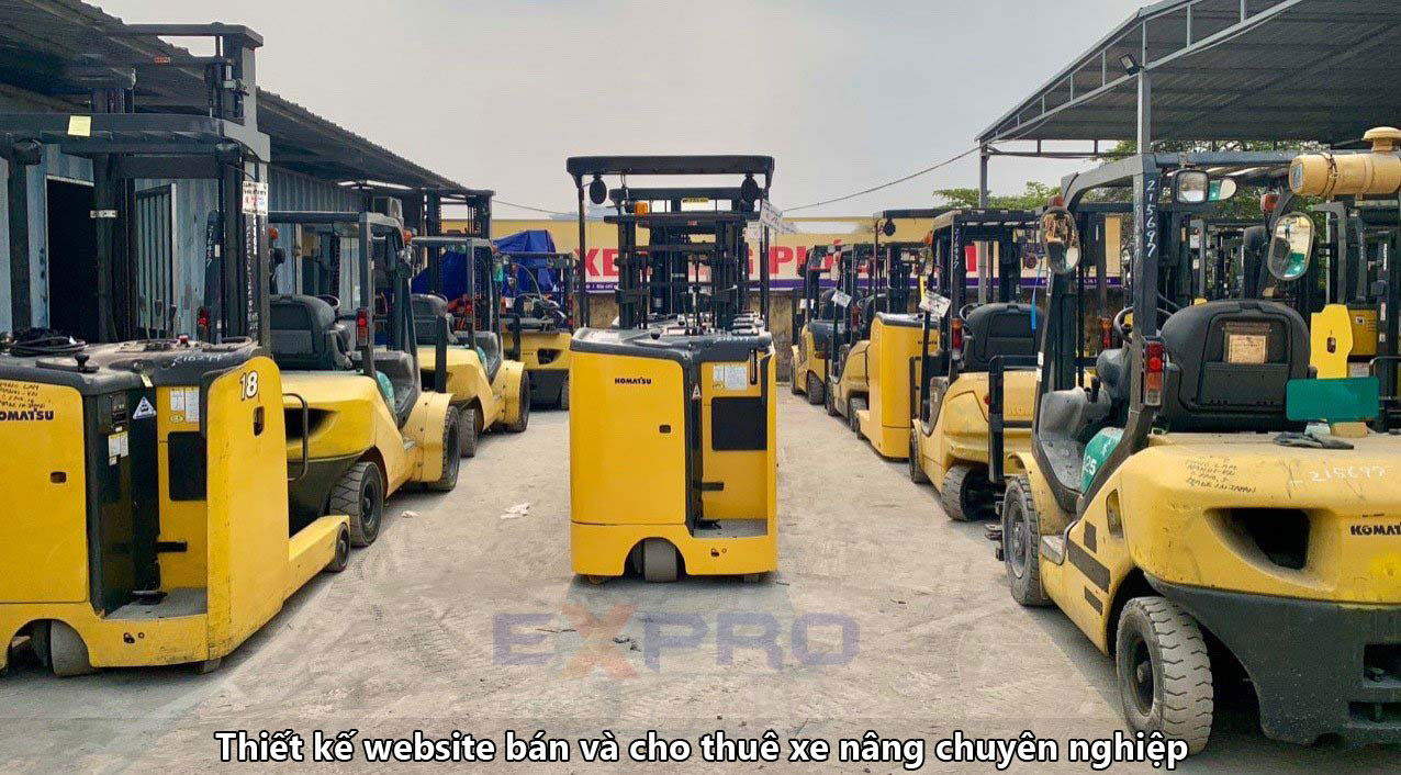 Thiết kế website bán và cho thuê xe nâng hàng chuyên nghiệp chuẩn SEO