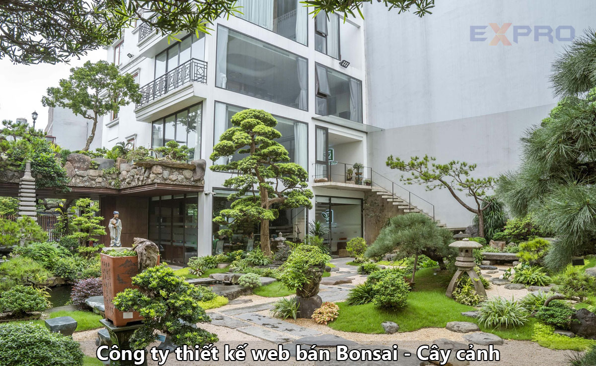 Thiết kế website cây cảnh - bonsai uy tín - chuyên nghiệp